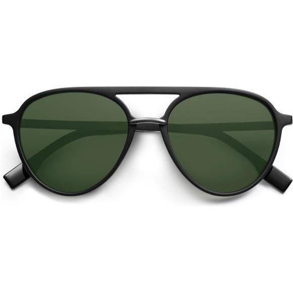??Aviator Polarized Sunglasses for Women Men Double Bridge main image 5